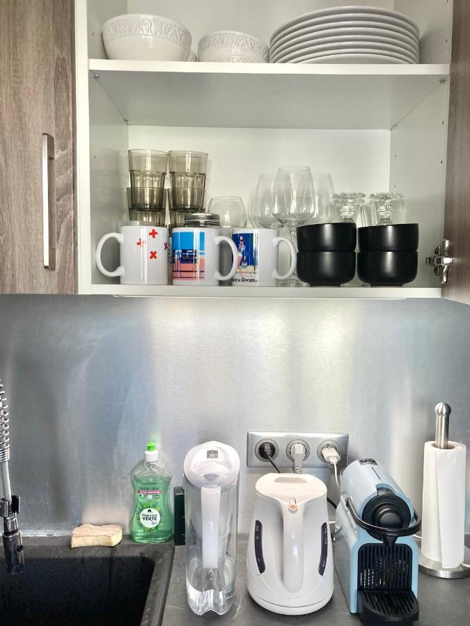 Ferienwohnung Nice West Cosy Flat Balcony, Near Airport, Train, Beach, Public Transport, Supermarket, Comfortable And Well Equipped Exterior foto