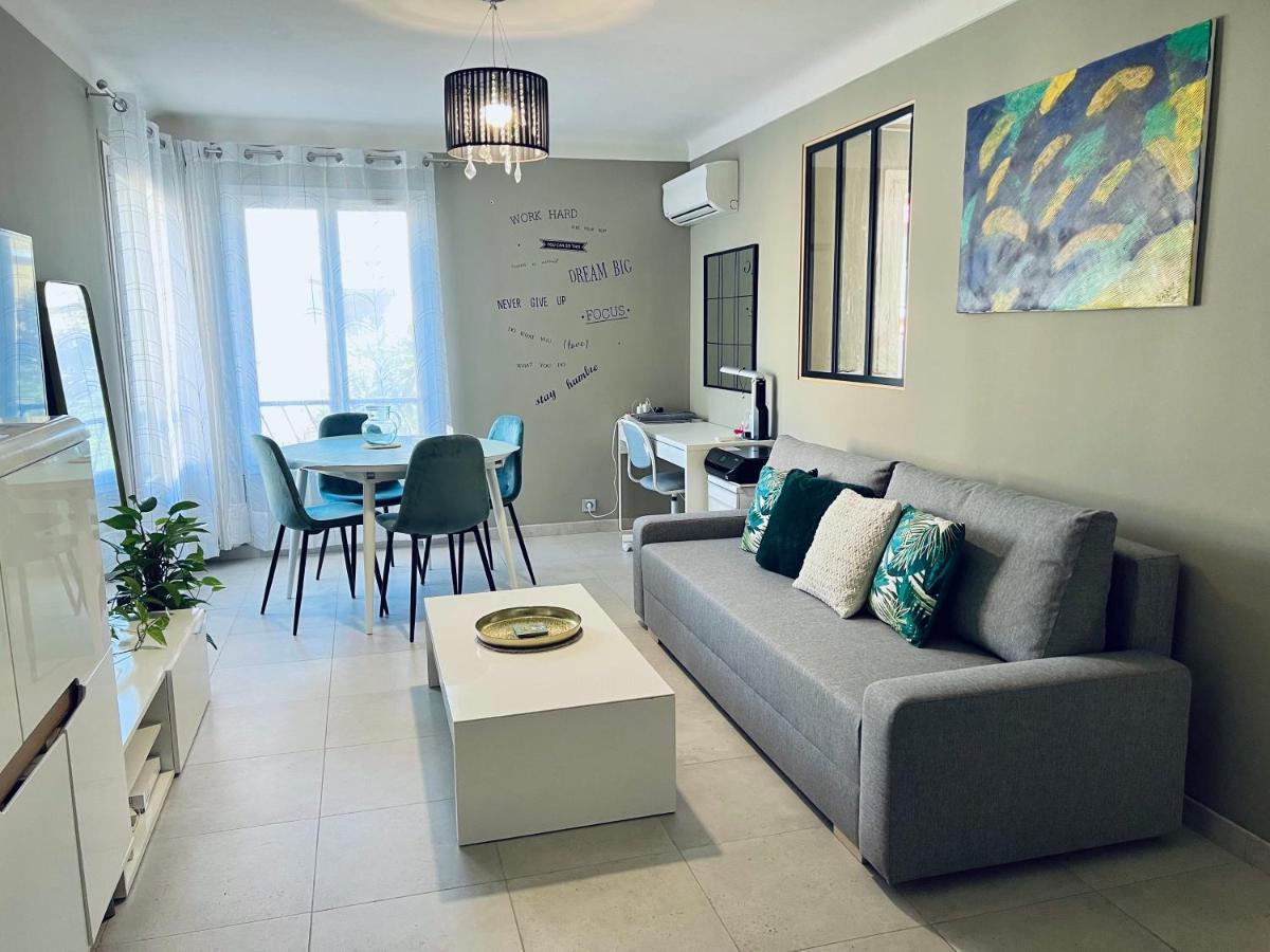 Ferienwohnung Nice West Cosy Flat Balcony, Near Airport, Train, Beach, Public Transport, Supermarket, Comfortable And Well Equipped Exterior foto